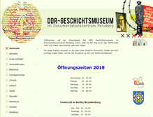 Tablet Screenshot of ddr-museum-perleberg.de